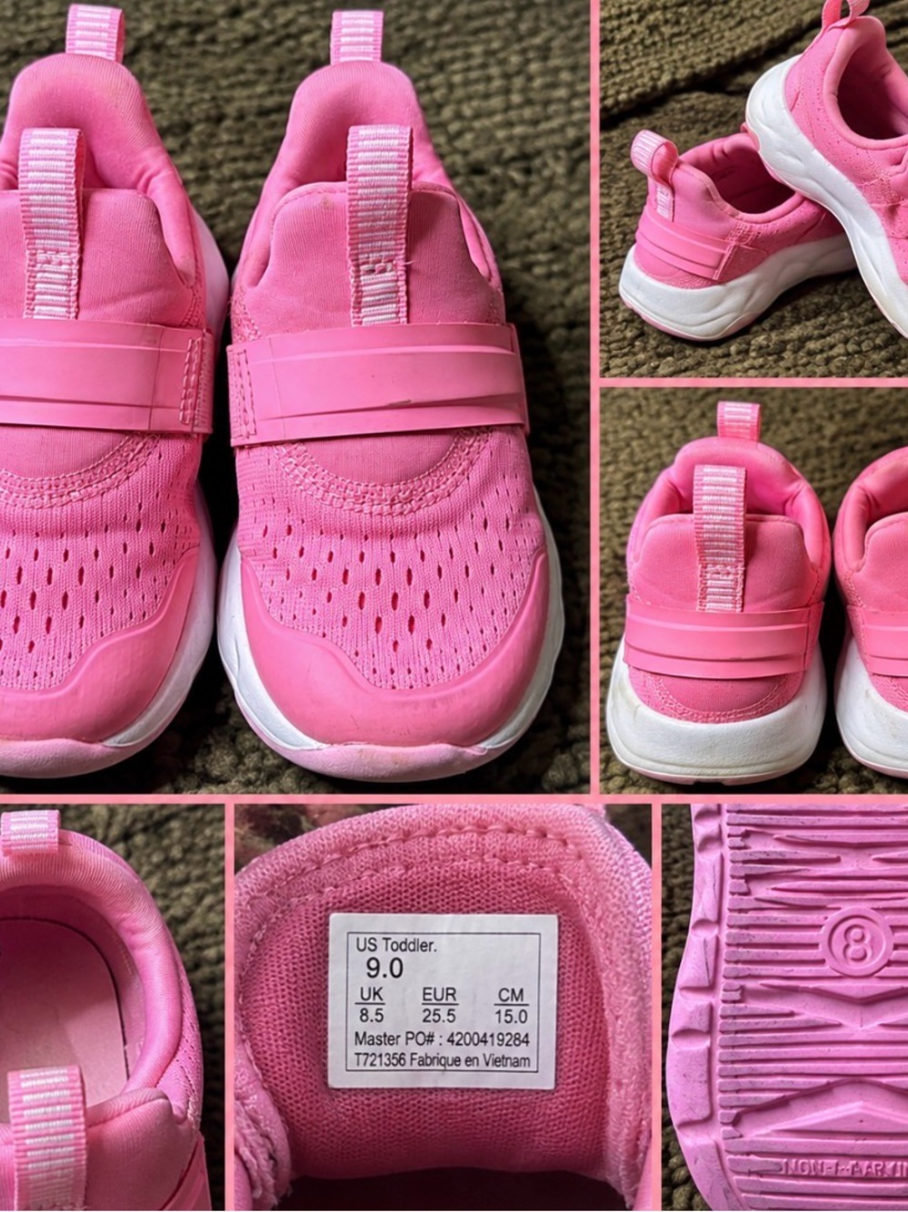 Source Unknown Bright Pink Toddler Slip-On Sneakers